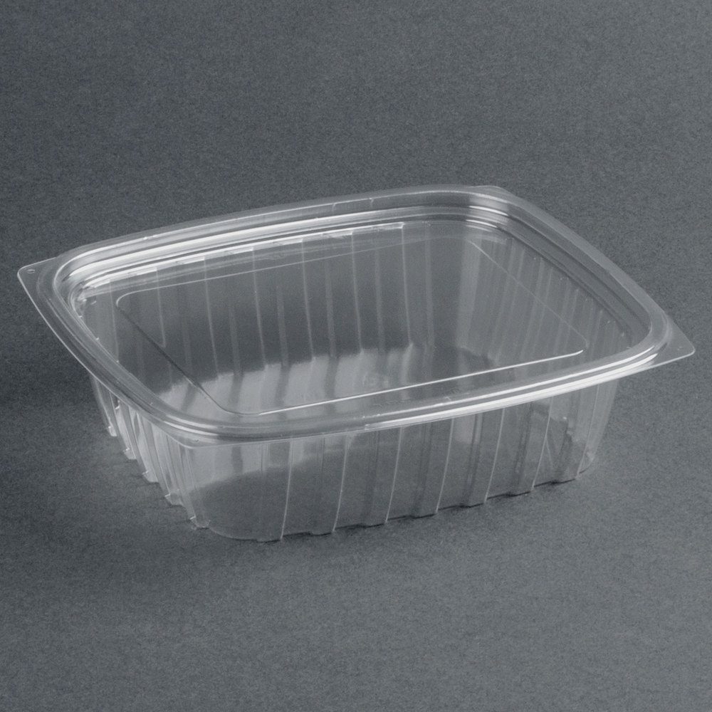 Hinged Lid Salad Containers Rectangular 375ml per 450 Parkers Food