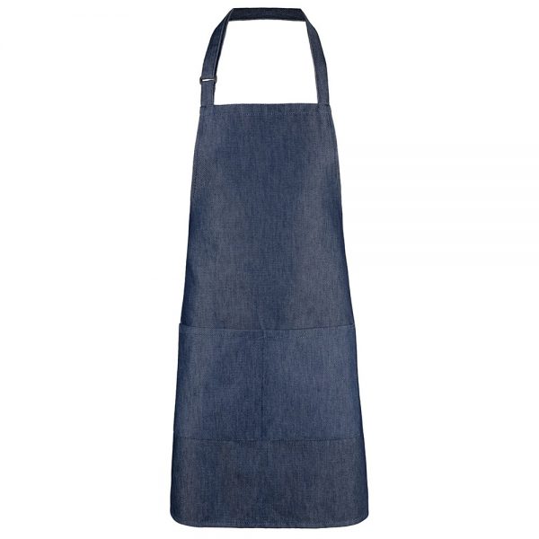 Bib Apron Poly Cotton Denim 76cm Parkers Food Machinery Plus