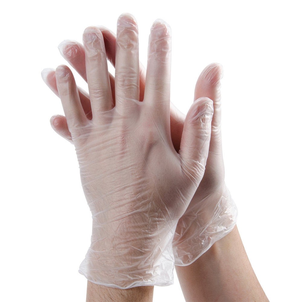 Clear Vinyl Powder Free Medium Gloves Per Box 100 Parkers Food