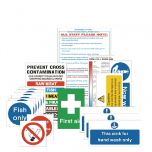 Essential Hygiene Sign Pack Containing 17 Hygiene and Safety Notice Posters