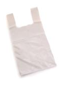 Vest Carrier Bags White Approx 16x25x30 25 micron per 100